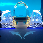 アクアワールド茨城県大洗水族館 イルカがおよぐ光と映像のフォトスポット